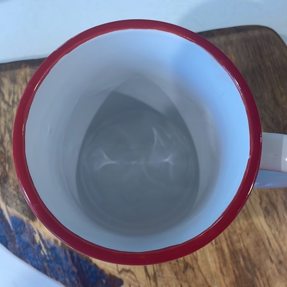 DesignPac Vintage Camper at Christmas Time with Red Rim Coffee Mug - 20 oz. - Picture 3 of 4